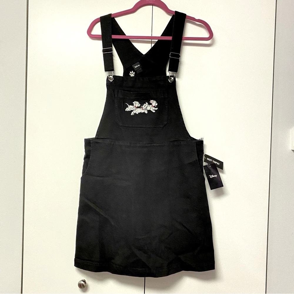 Disney 101 Dalmatians Denim Pinafore Dress Hot Topic